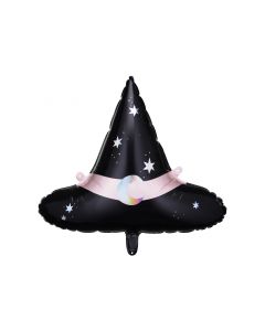 FOIL BALLOON WITCH HAT, 66,5x57,5cm.