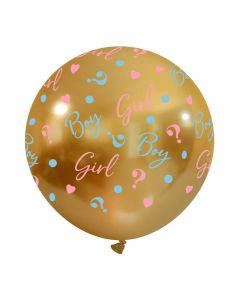 MONGOLFIERA GENDER BOY OR GIRL ORO CROMATO PZ.2