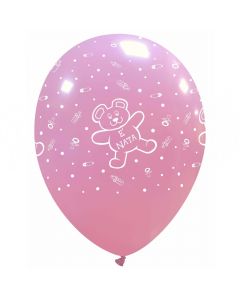 PALLONCINI LATTICE 12" E' NATA ORSETTO PZ.100