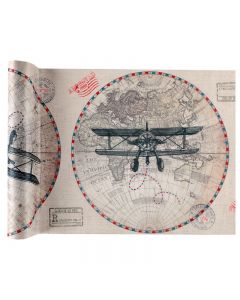 RUNNER DA TAVOLO TEMA VIAGGIO