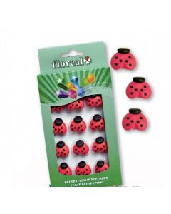 DECORAZIONI COCCINELLE IN ZUCCHERO 12 PZ.