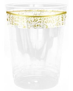 BICCHIERI CONFETTI COLLECTION ORO PZ.10