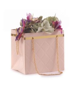 BORSINA ROSA RIGA ORO C/CATENELLE 16x12 H15 PZ.10