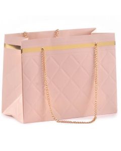 BORSINA ROSA RIGA ORO C/CATENELLE 22X10 H17 PZ.10