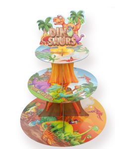 ALZATINA IN CARTA DINOSAURI 29CM 