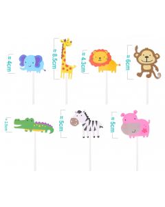 CAKE TOPPER ANIMALI PZ.7 DC0255