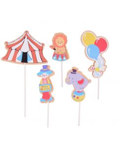 CAKE TOPPER CIRCO 5PZ   DC0411