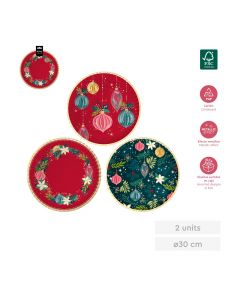 VASSOIO IN CARTA NATALIZIO ASS. 30CM