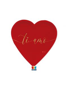 PIATTI CUORE TI AMO GOLD PZ.6 LV