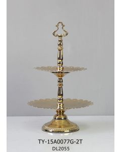 ALZATINA A DUE PIANI IN FERRO ORO 