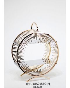 ALZATINA TONDA ORO IN FERRO 