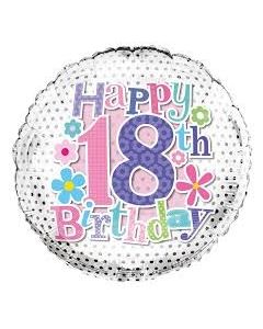 PALLONCINO MYLAR 18TH BIRTHDAY