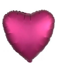 PALLONCINO MYLAR CUORE FUCSIA SATINATO