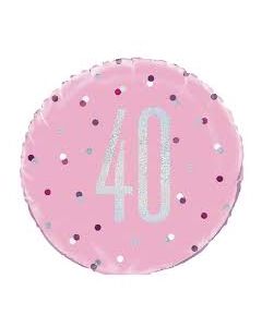 MYLAR 40 ROSA 18inch