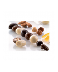 CONFETTI BURATTI Dragees Lucidi - Nocciole Fondente500GR