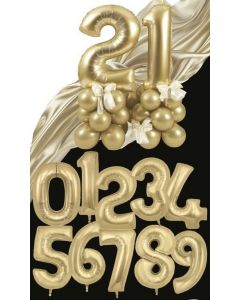 NUMERI MYLAR 34" GOLD SILK