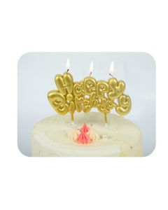 CANDELINA HAPPY  BIRTHDAY ORO 