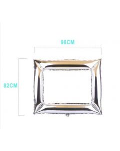 PALLONCINO A FORMA DI CORNICE ARGENTO