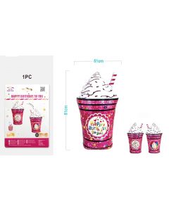 PALLONCINO MYLAR SUPERSHAPE GELATO HAPPY BIRTHDAY