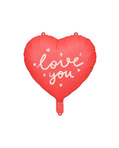 FOIL BALLOON A CUORE I LOVE YOU ROSSO 45CM FB171 LV