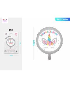 PALLONCINO MYLAR 18" HAPPY BIRTHDAY UNICORNO FB1844