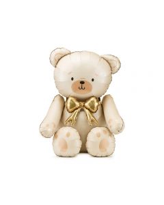 PALLONCINO MYLAR SUPERSHAPE ORSETTO COLOR CREMA 75x84CM