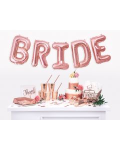 LETTERE MYLAR ROSE GOLD 35CM