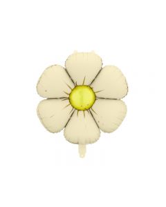 PALLONCINI MYLAR MARGHERITA CREMA 65CM PZ.4