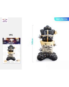 PALLONCINO MYLAR STANDING HAPPY NEW YEAR FD1722