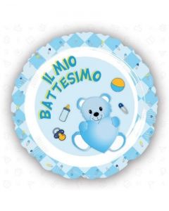 PALLONCINO MYLAR IL MIO BATTESIMO CELESTE