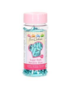 BASTONCINI IN ZUCCHERO CELESTE METALLIZZATI 70GR