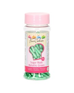 BASTONCINI IN ZUCCHERO VERDE METALLIZZATO 70GR