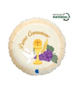 PALLONCINO MYLAR 18" PRIMA COMUNIONE
