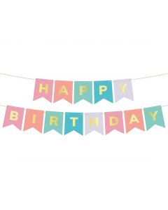FESTONE HAPPY BIRTHDAY PASTELLO