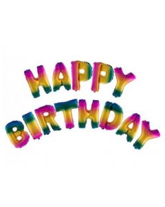LETTERE MYLAR HAPPY BIRTHDAY MULTICOLOR PZ.13