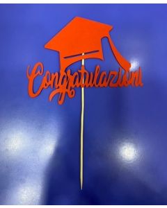 CAKE TOPPER CONGRATULAZIONI