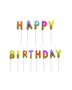 CANDELINE PICKS HAPPY BIRTHDAY MULTICOLOR