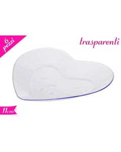 VASSOI CUORE PER FINGER FOOD 11CM PZ.6 LV