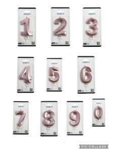 CANDELINA NUMERICA 3D ROSA GOLD