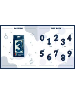 CANDELINE NUMERATE TINY PLUMP BLU NAVY