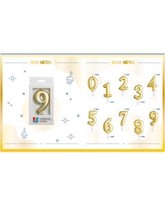 CANDELINE NUMERATE TINY PLUMP ORO METAL