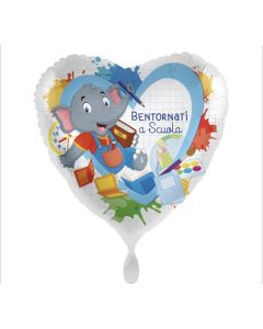 PALLONCINO DF MYLAR 18" BENTORNATI A SCUOLA