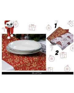 RUNNER DA TAVOLO IN TESSUTO CON DECORAZIONI GLITTER