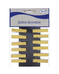 MOLLETTINE ORO GLITTER PZ.12
