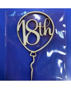 MINI CAKE TOPPER LEGNO 18TH