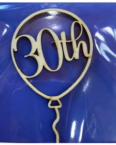 MINI CAKE TOPPER LEGNO 30TH