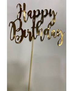 CAKE TOPPER HAPPY BIRTHDAY ROSE GOLD