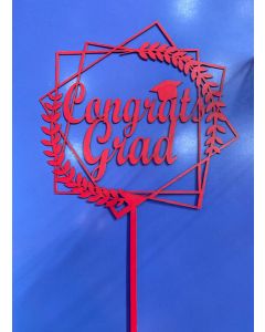 CAKE TOPPER CONGRATS GRAD