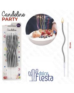 CANDELINE SWIRL ARGENTO PZ.12