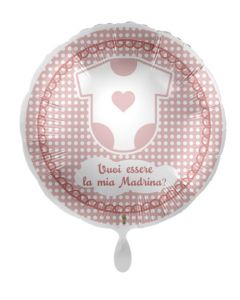 PALLONCINO DF MYLAR 18" VUOI ESSERE LA MIA MADRINA?